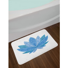 Oriental Lotus Petals Bath Mat