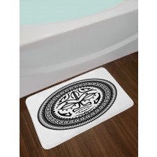 Maori Face Mask Bath Mat