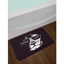 Lion Glasses Bath Mat