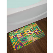 Triangles and Square Bath Mat
