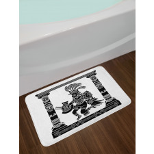 Monchrome Man Bath Mat