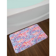 Brush Stroke Style Bath Mat