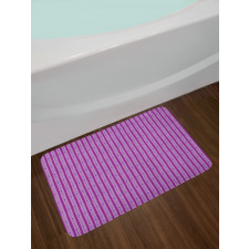 Purple Shaded Stripes Bath Mat
