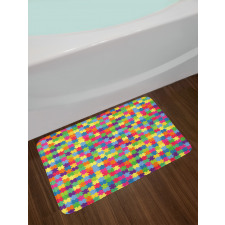 Patchwork Puzzle Piece Bath Mat