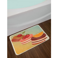 Gruncy Framed Cakes Bath Mat