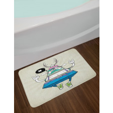 Bizarre Triangle Dude Bath Mat