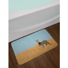 Zebra Mountain Grass Bath Mat