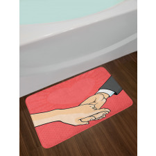 Halftone Pop Art Bath Mat