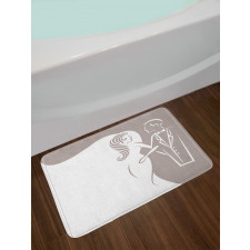 Wedding Invitation Bath Mat