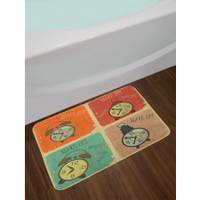 Grunge Wake up Alarm Bath Mat