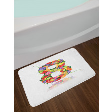 Fruitful 8 Colorful Bath Mat