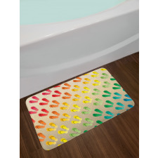 Graded Rainbow Color Bath Mat