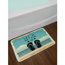 Scribbled Sandals Bath Mat