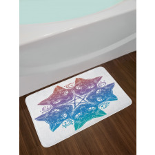 Cats Mandala Design Bath Mat