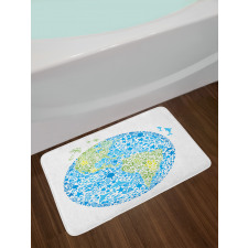 Planet Ecology Theme Bath Mat