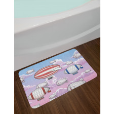 Zeppelins in the Sky Bath Mat