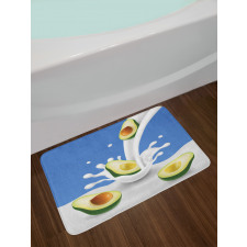 Flowing Milk Splash Bath Mat