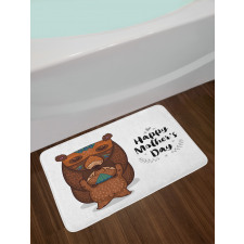 Mom and Baby Bear Hug Bath Mat