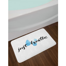 Just Breathe and Rain Bath Mat