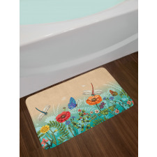 Flourishing Nature Bugs Bath Mat