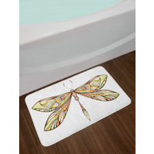 Colorful Bug Design Bath Mat