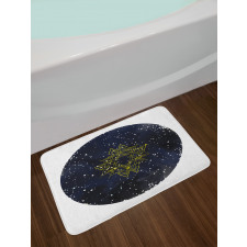 Starry Milky Way Bath Mat