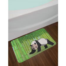 Panda Bamboo Bath Mat