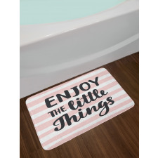 Hand Drawn Calligraphy Bath Mat