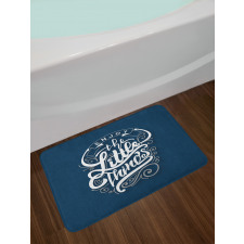 Positive Phrase Curlicues Bath Mat