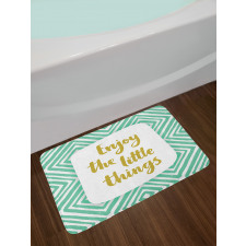 Bullseye Rhombus Pattern Bath Mat