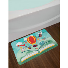 Open Book Imagination Bath Mat