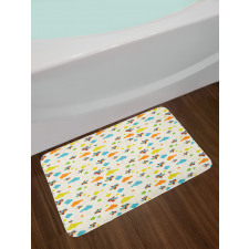 Pastel Colored Toddler Bath Mat