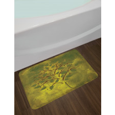 Tiny Tree with Lobed Leaf Bath Mat