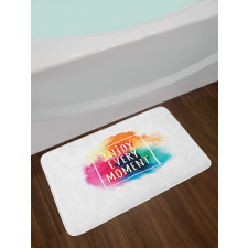 Colorful Dust Clouds Bath Mat