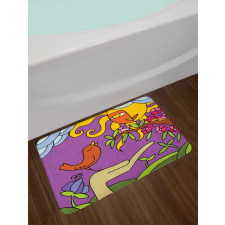 Tweeting Tiny Birds Bath Mat