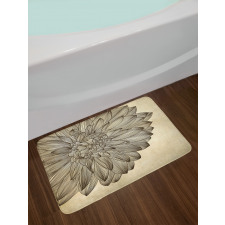 Vintage Blossom Grunge Bath Mat