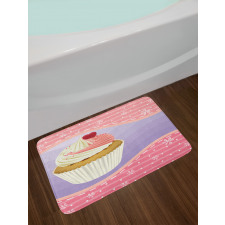 Yummy Pastry Floral Bath Mat