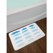 Blended Watercolor Style Bath Mat