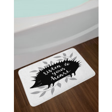 Silhouettes of Porcupine Bath Mat