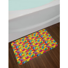 Colorful Rainbow Bath Mat