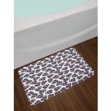 Calavera Skulls Bath Mat