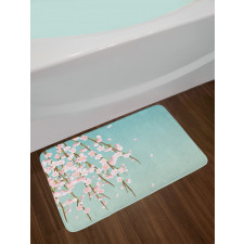 Cherry Blossom Buds Bath Mat