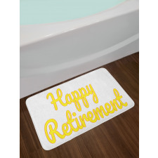 Calligraphy Phrase Bath Mat