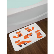 Simple Style Cartoon Animals Bath Mat