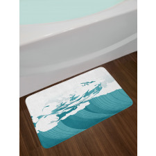 Watercolor Motifs Bath Mat