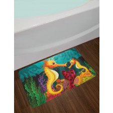 Seahorse Habitat Bath Mat