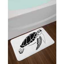 Monotone Caretta Caretta Bath Mat