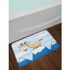 Doodle Goat Mountain Pick Bath Mat