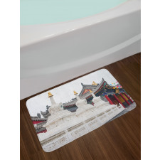 Historic Chinese Building Bath Mat