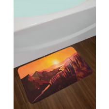 Forest Idyllic Morning Bath Mat